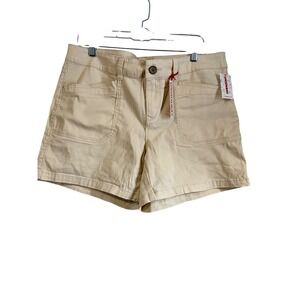Unionbay Womens Khaki Tan Cargo Shorts Size 15 32W NWT Casual Outdoor Utility